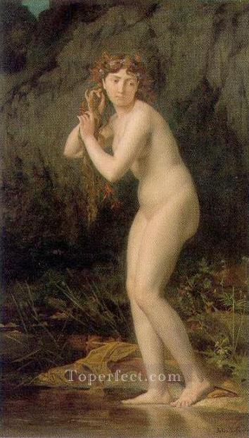 A bathing nude nude Jules Joseph Lefebvre Oil Paintings
